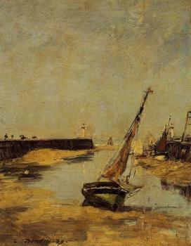 尤金 佈丹 Trouville, the Jettys, Low Tide